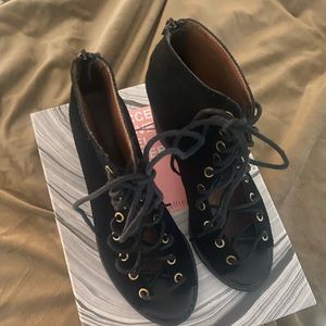 Jeffery Campbell Cors Black suede